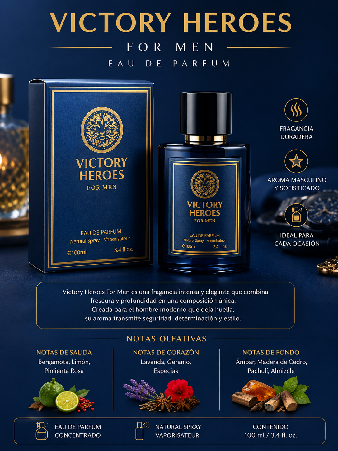 Victory Heroes For Men – Eau de Parfum 100 ml