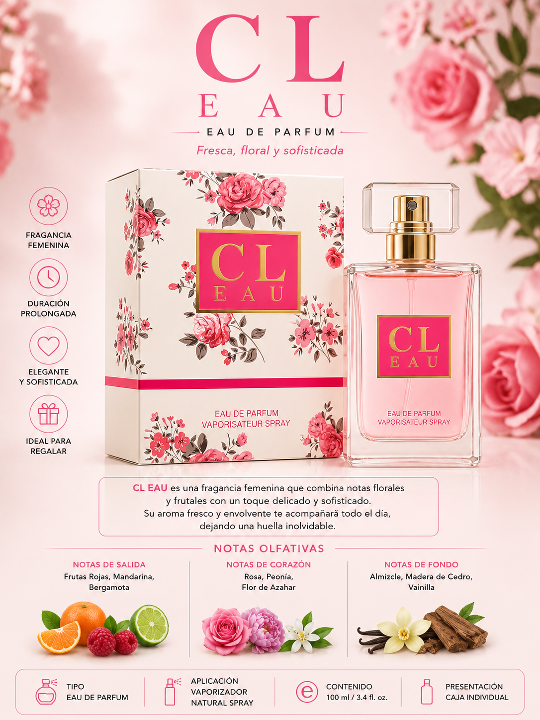 CL Eau – Eau de Parfum para Mujer