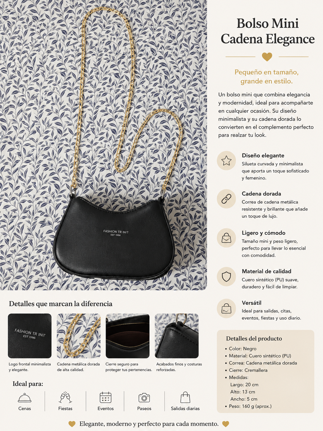 Bolso Mini Cadena Elegance