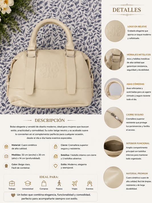 Bolso Beige Elegance Premium