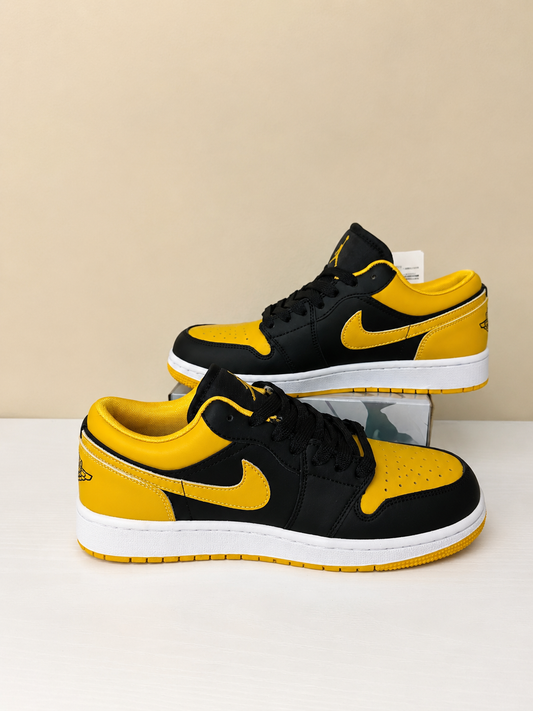 Nike Air Jordan 1 Low Negro y Amarillo 👟✨