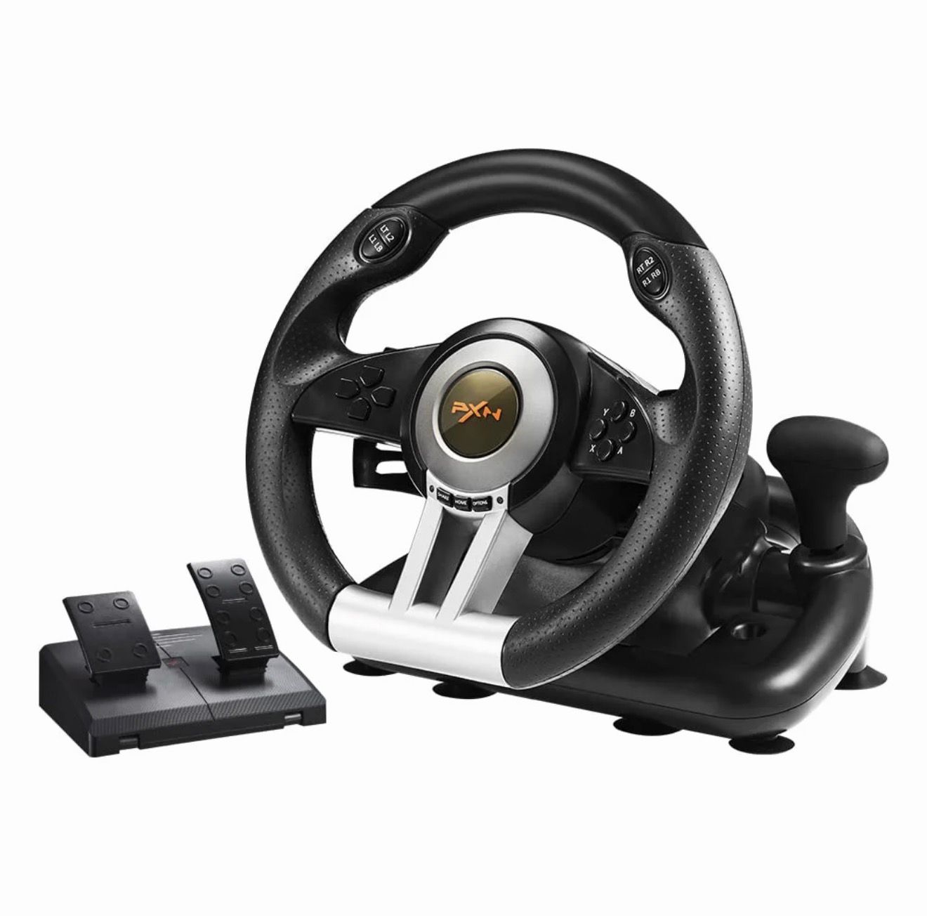 Volante Gaming PXN con Pedales – Experiencia de Conducción Realista