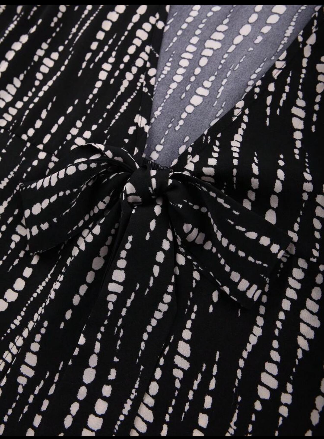 Vestido largo de mujer talla grande de manga larga con estampado