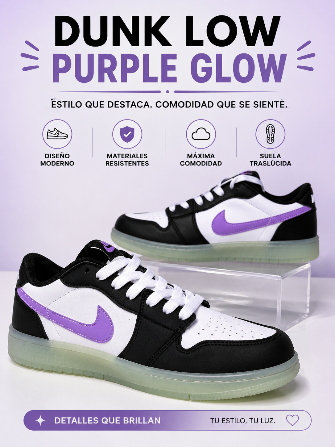 Dunk Low Purple Glow 💜✨