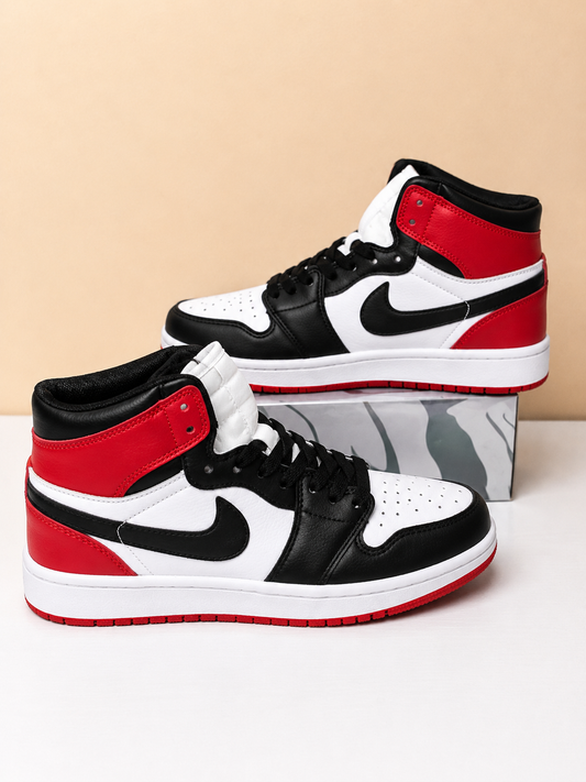 Nike Air Jordan 1 Mid Rojo/Blanco/Negro – Edición Clásica Premium